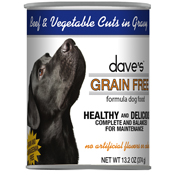 Dave's Grain-Free Canned Dog Food - Beef & Vegetables 13.2 oz