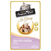 Fussie Cat Pouch: Tuna & Chicken in Gravy 2.47 oz