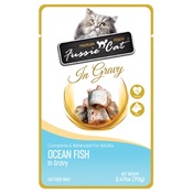 Fussie Cat Pouch: Ocean Fish in Gravy 2.47 oz
